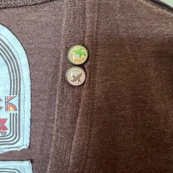 Johnny Was Joystick Brown Floral Embroidered Shirt - Picture 5 of 12